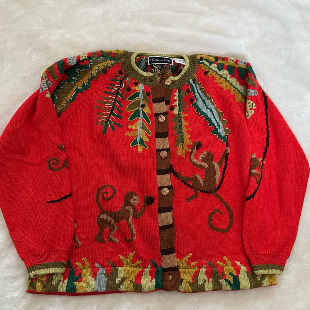 Vintage Christine Foley Sweater Womens Size 1